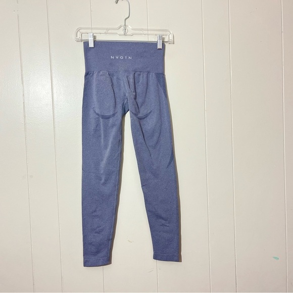 NVGTN  Gray Butt Contour Seamless Athletic Workout Leggings Women's Size S - Picture 4 of 6